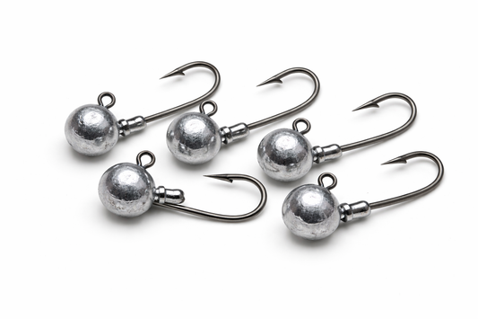 White Byte Paddle Tail Bundle (5 bodies 5 jig heads)