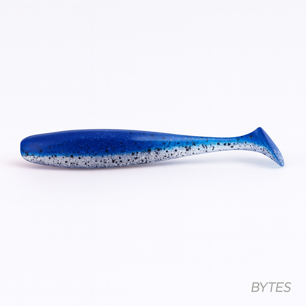 Blue Razz Paddle Tails Bundle (5 bodies 5 jig heads)